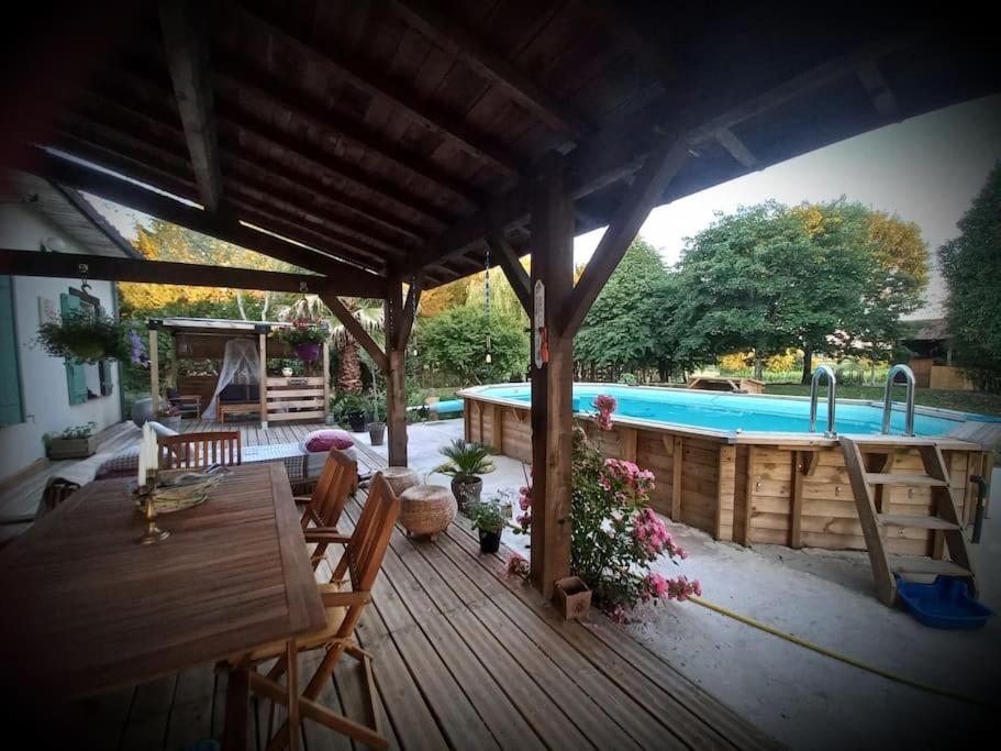 Maison Avec Piscine Proche Des Thermes Mauleon-D'armagnac Kültér fotó